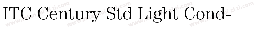 ITC Century Std Light Cond字体转换